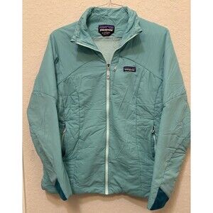 Patagonia Womens Lightweight Packable Puffer Jacket Size XL Teal Full Zip